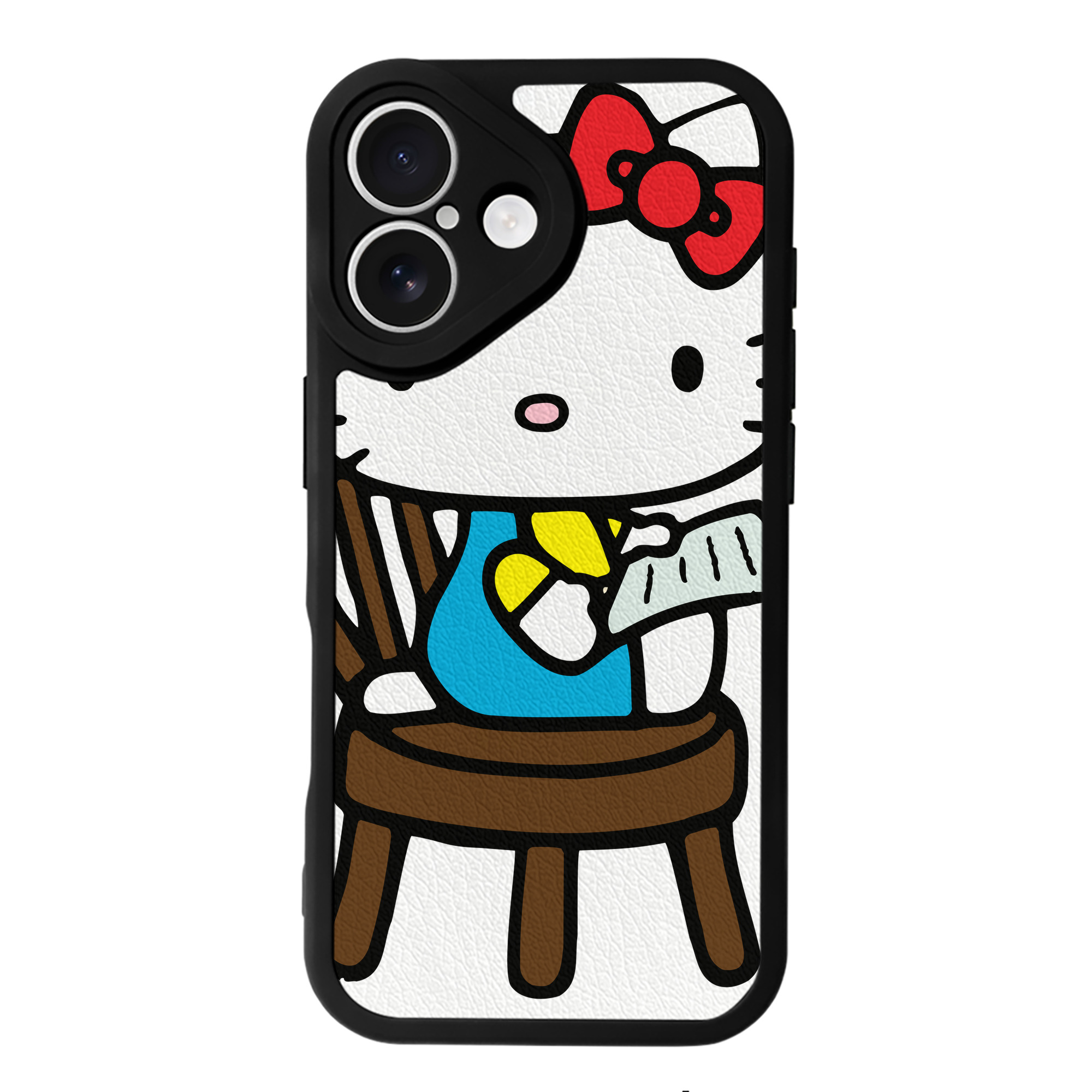 （画像用） Hello Kitty ハローキティ 【iPhone 16シリーズ対応】シリコンスマホケース（レザー調） 材質：シリコン